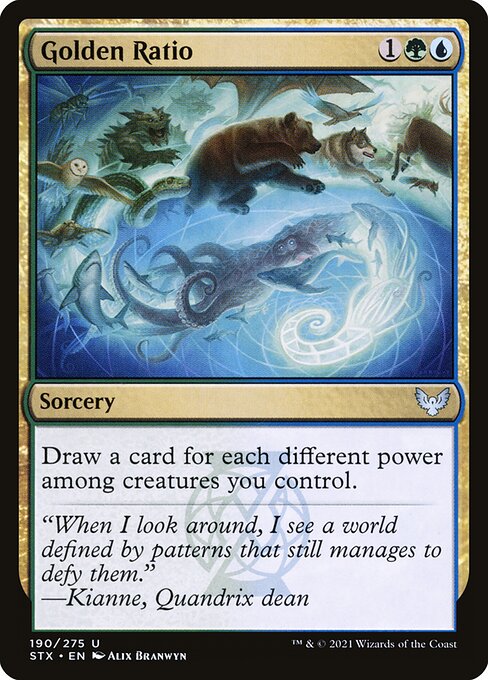 Strixhaven: School of Mages - 190 - Golden Ratio - Uncommon