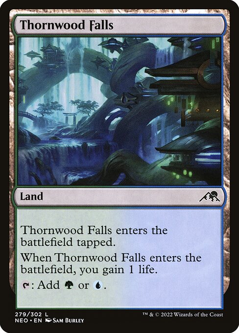 Kamigawa: Neon Dynasty - 279 - Thornwood Falls - Common