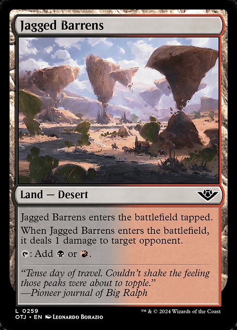 Outlaws of Thunder Junction - 259 - Jagged Barrens - Common