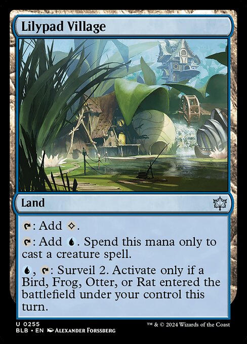 Bloomburrow - 255 - Lilypad Village - Uncommon