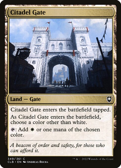Commander Legends: Battle for Baldur's Gate - 349 - Citadel Gate - Common