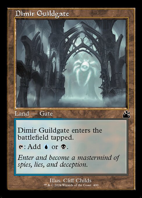 Ravnica Remastered - 400 - Dimir Guildgate - Common