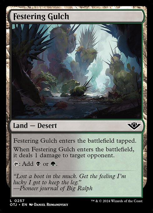 Outlaws of Thunder Junction - 257 - Festering Gulch - Common
