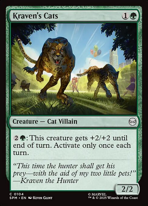 Marvel's Spider-Man - 104 - Kraven's Cats - Common - Foil