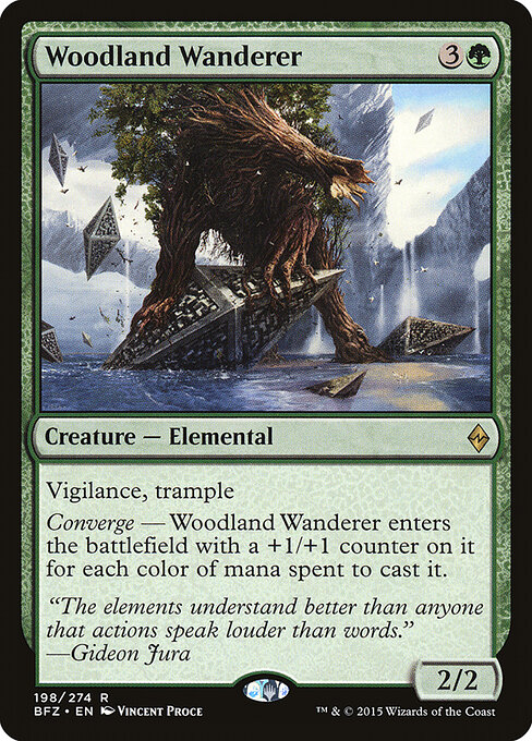 Battle for Zendikar - 198 - Woodland Wanderer - Rare