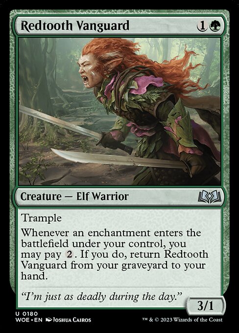 Wilds of Eldraine - 180 - Redtooth Vanguard - Uncommon