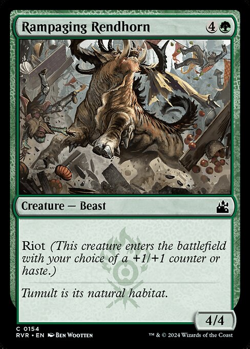 Ravnica Remastered - 154 - Rampaging Rendhorn - Common
