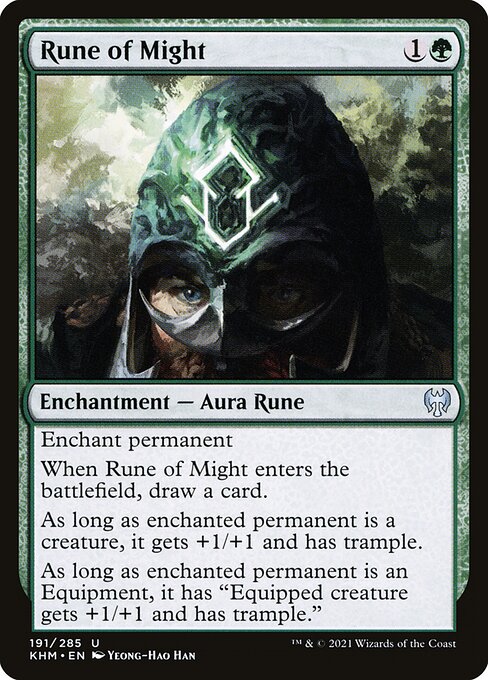 Kaldheim - 191 - Rune of Might - Uncommon