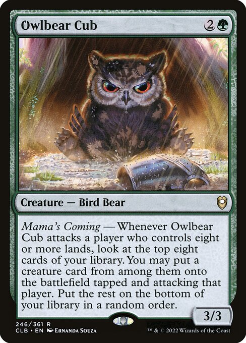 Commander Legends: Battle for Baldur's Gate - 246 - Owlbear Cub - Rare