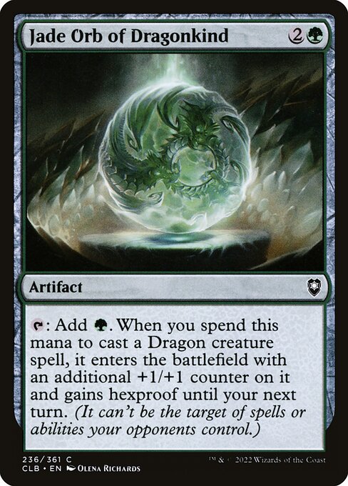 Commander Legends: Battle for Baldur's Gate - 236 - Jade Orb of Dragonkind - Common