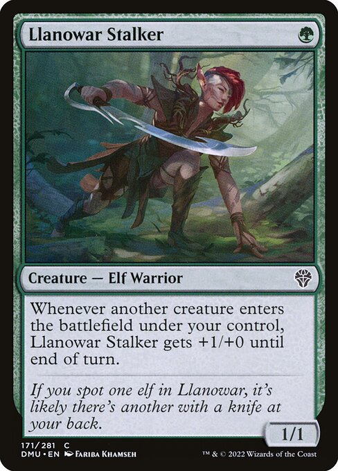 Dominaria United - 171 - Llanowar Stalker - Common