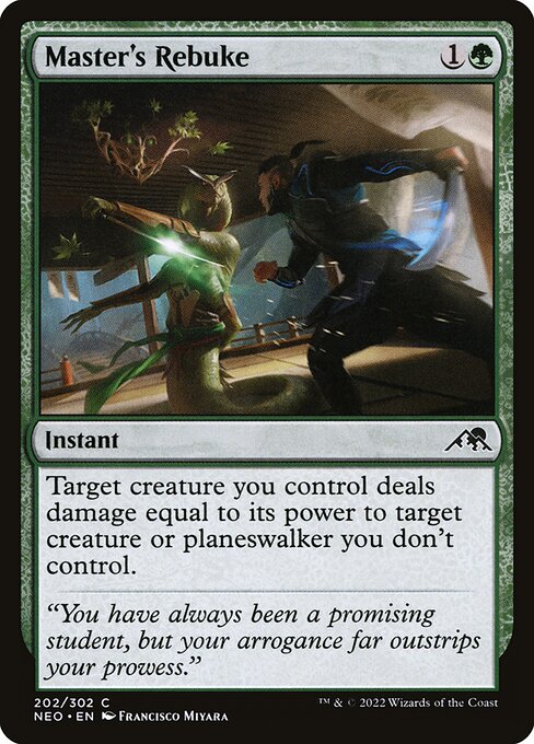 Kamigawa: Neon Dynasty - 202 - Master's Rebuke - Common