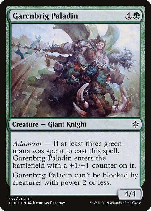 Throne of Eldraine - 157 - Garenbrig Paladin - Common