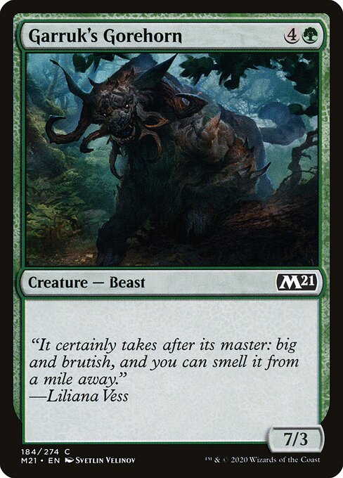 Core Set 2021 - 184 - Garruk's Gorehorn - Common