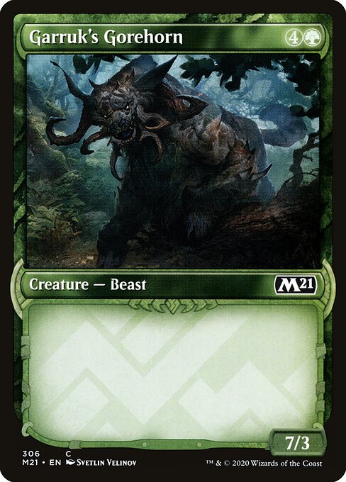 Core Set 2021 - 306 - Garruk's Gorehorn - Common