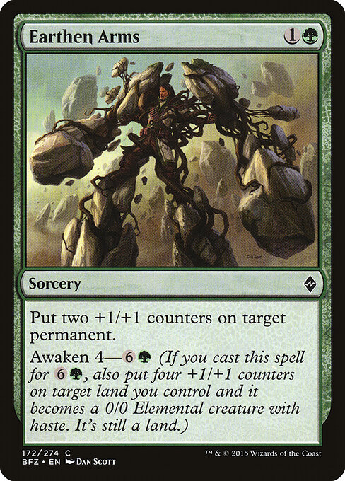 Battle for Zendikar - 172 - Earthen Arms - Common