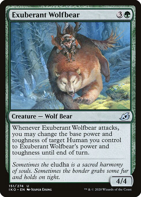 Ikoria: Lair of Behemoths - 151 - Exuberant Wolfbear - Uncommon