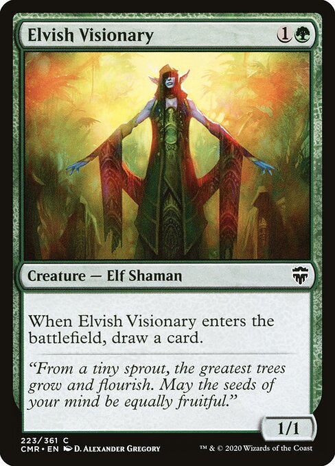 Commander Legends - 223 - Elvish Visionary - Common