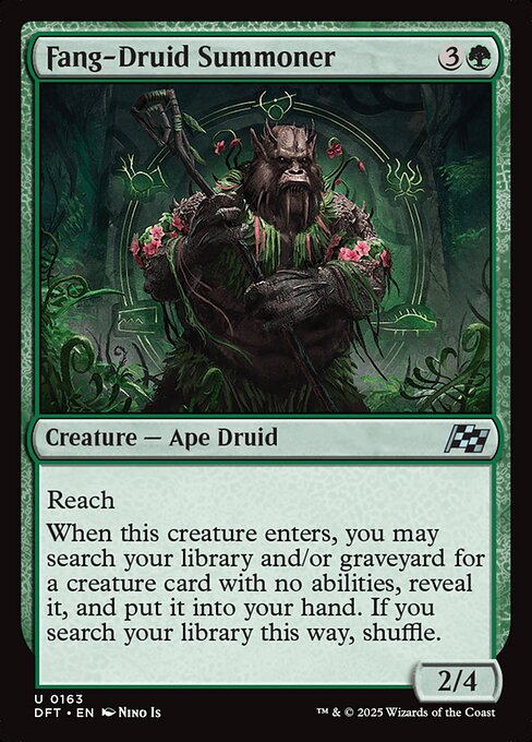 Aetherdrift - 163 - Fang-Druid Summoner - Uncommon