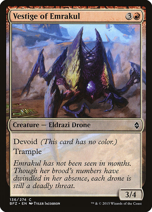 Battle for Zendikar - 136 - Vestige of Emrakul - Common