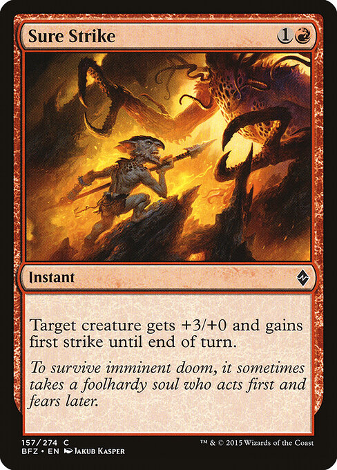 Battle for Zendikar - 157 - Sure Strike - Common