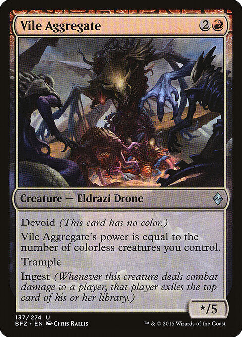 Battle for Zendikar - 137 - Vile Aggregate - Uncommon