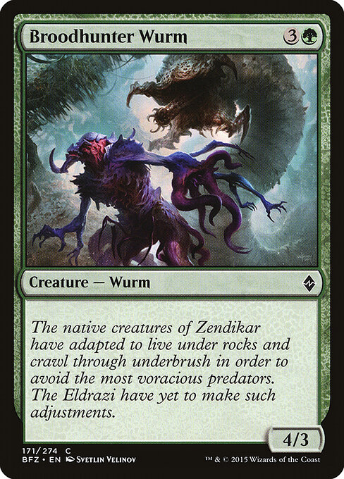 Battle for Zendikar - 171 - Broodhunter Wurm - Common