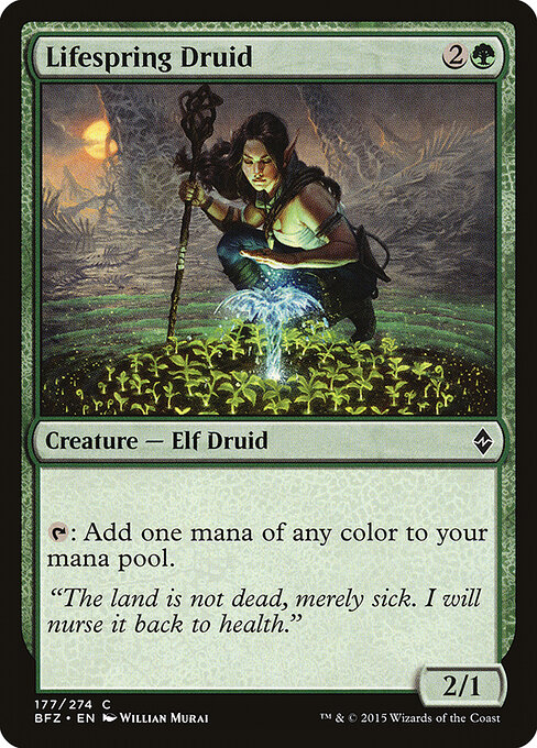Battle for Zendikar - 177 - Lifespring Druid - Common