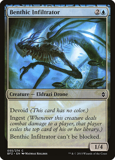 Battle for Zendikar - 55 - Benthic Infiltrator - Common