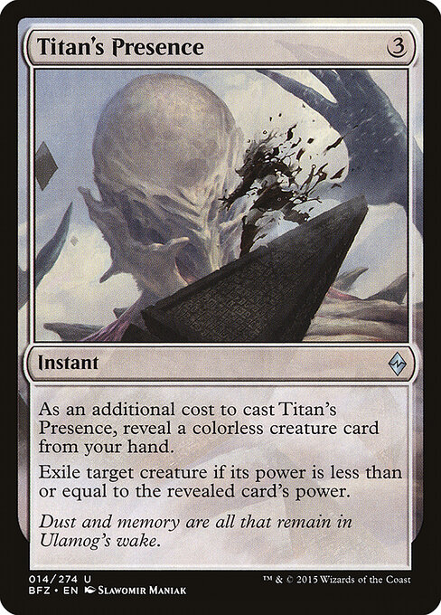 Battle for Zendikar - 14 - Titan's Presence - Uncommon