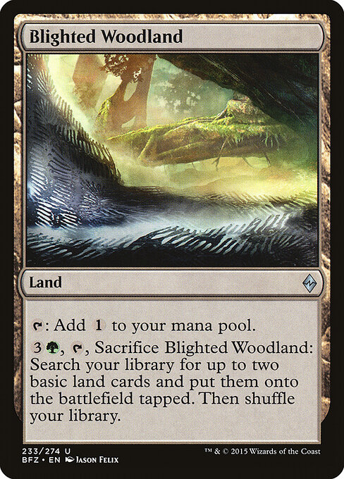 Battle for Zendikar - 233 - Blighted Woodland - Uncommon