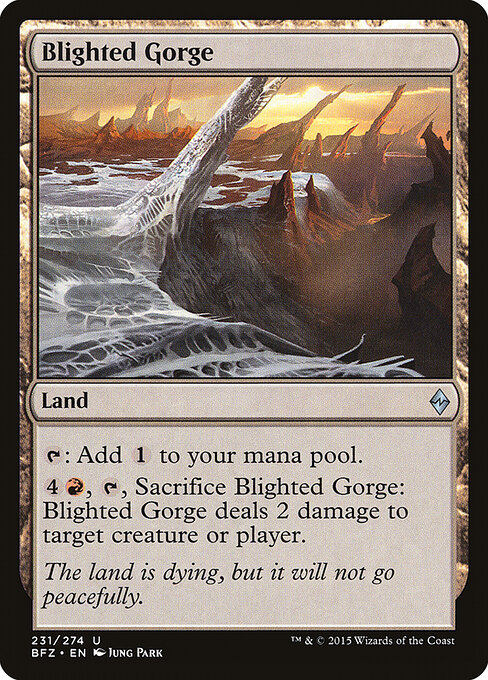 Battle for Zendikar - 231 - Blighted Gorge - Uncommon
