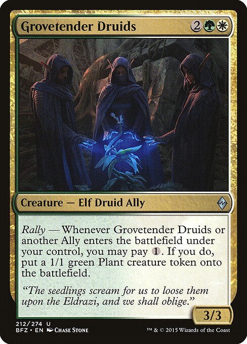 Battle for Zendikar - 212 - Grovetender Druids - Uncommon