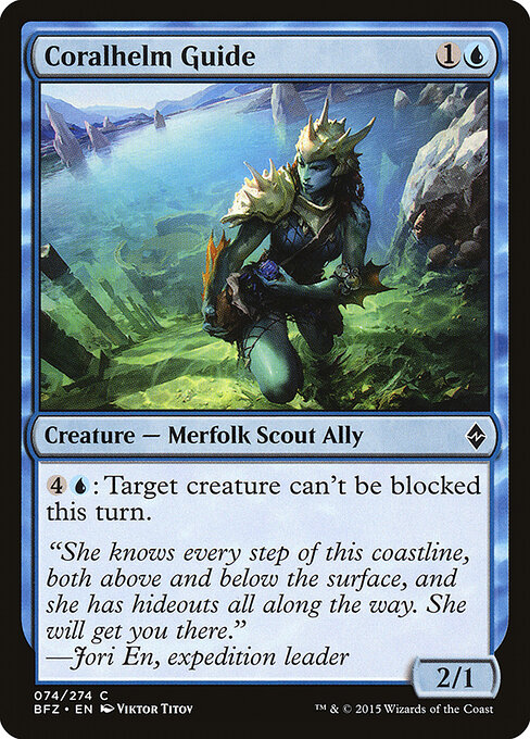 Battle for Zendikar - 74 - Coralhelm Guide - Common