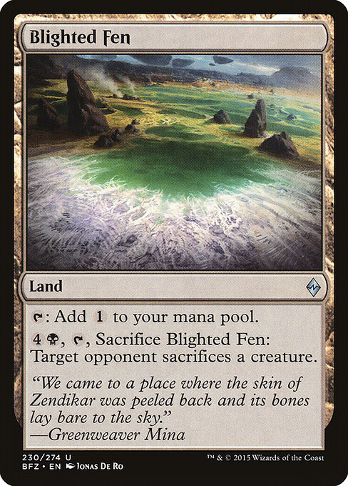 Battle for Zendikar - 230 - Blighted Fen - Uncommon