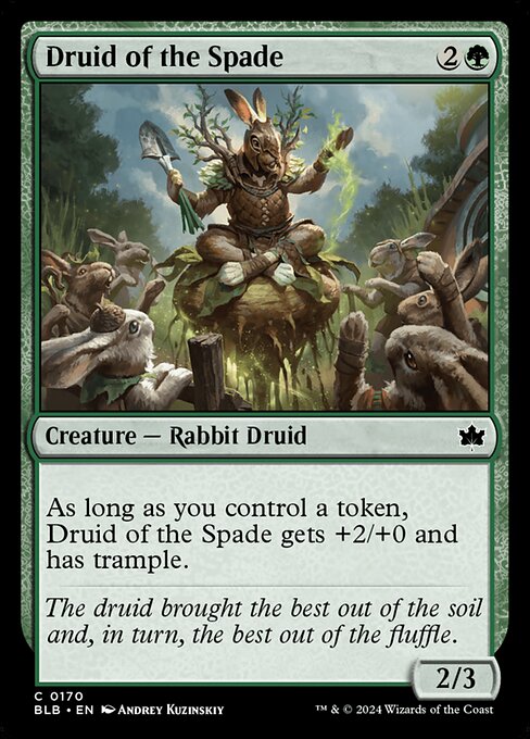 Bloomburrow - 170 - Druid of the Spade - Common