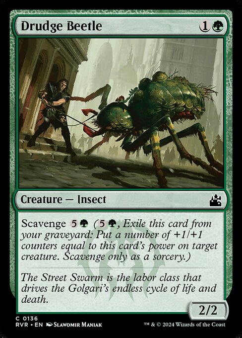 Ravnica Remastered - 136 - Drudge Beetle - Common