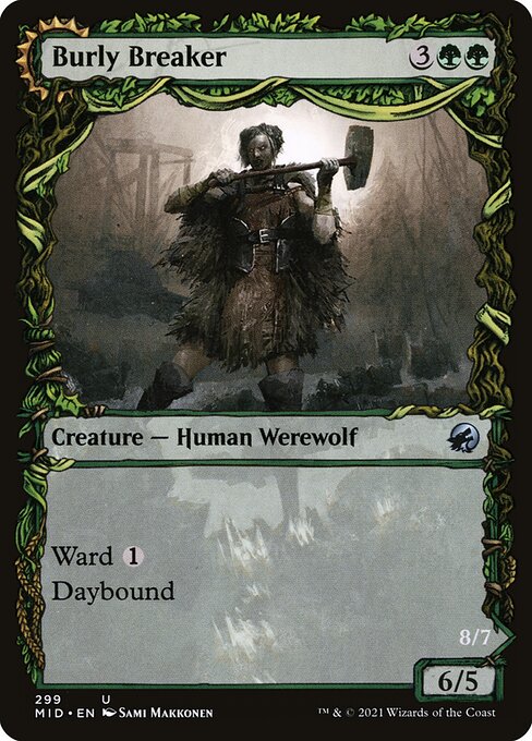 Innistrad: Midnight Hunt - 299 - Burly Breaker // Dire-Strain Demolisher - Uncommon