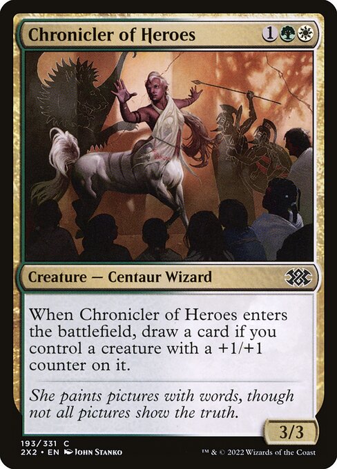 Double Masters 2022 - 193 - Chronicler of Heroes - Common