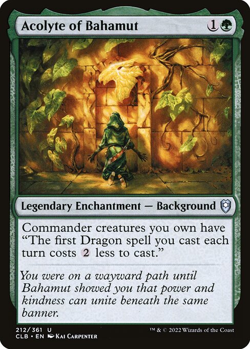 Commander Legends: Battle for Baldur's Gate - 212 - Acolyte of Bahamut - Uncommon