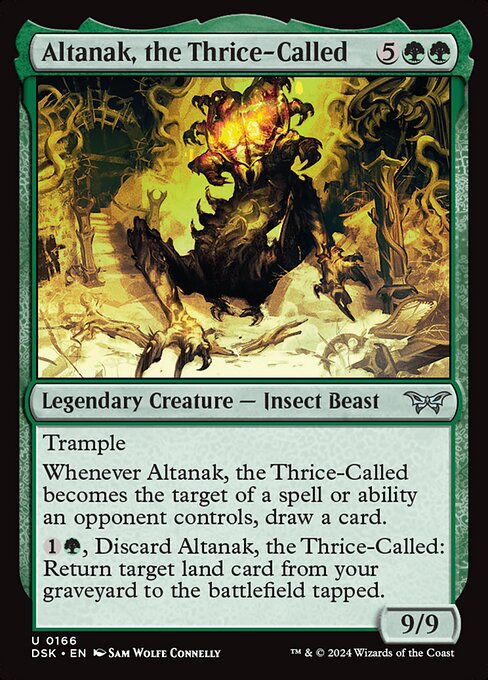 Duskmourn: House of Horror - 166 - Altanak, the Thrice-Called - Uncommon