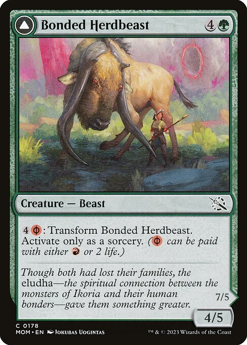 March of the Machine - 178 - Bonded Herdbeast // Plated Kilnbeast - Common