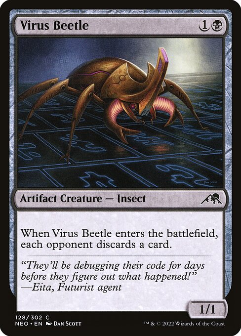 Kamigawa: Neon Dynasty - 128 - Virus Beetle - Common