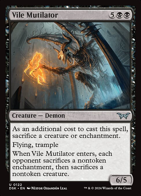 Duskmourn: House of Horror - 122 - Vile Mutilator - Uncommon