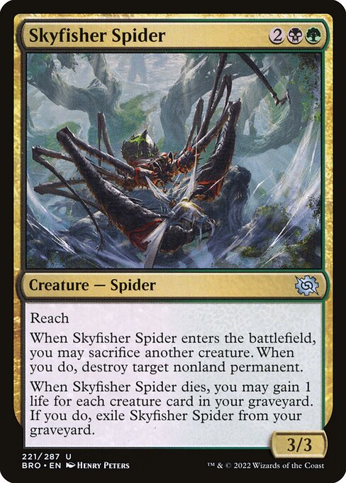 The Brothers' War - 221 - Skyfisher Spider - Uncommon