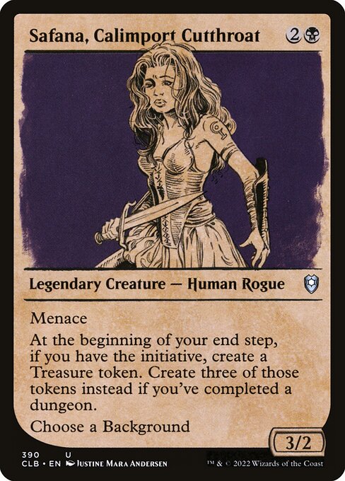 Commander Legends: Battle for Baldur's Gate - 390 - Safana, Calimport Cutthroat - Uncommon