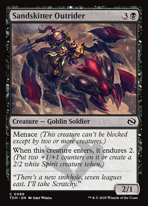 Tarkir: Dragonstorm - 89 - Sandskitter Outrider - Common
