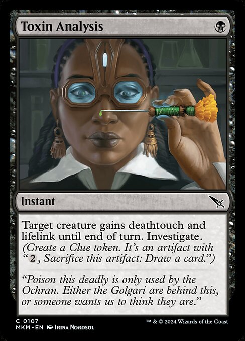 Murders at Karlov Manor - 107 - Toxin Analysis - Common