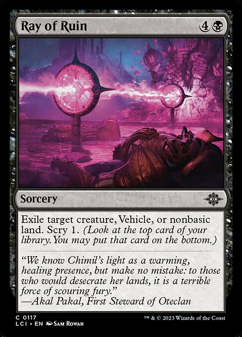The Lost Caverns of Ixalan - 117 - Ray of Ruin - Common