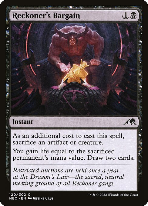Kamigawa: Neon Dynasty - 120 - Reckoner's Bargain - Common